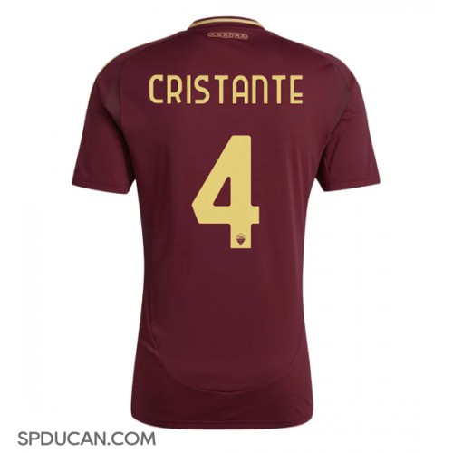 Muški Nogometni Dres AS Roma Bryan Cristante #4 Domaci 2024-25 Kratak Rukav